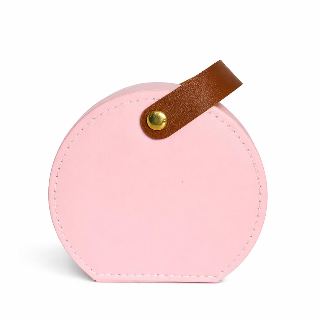 Pink Round Jewellery Box