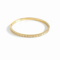 Stone Gold Thin Wrist Bangle Bracelet