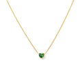 Green Stone Gold Necklace