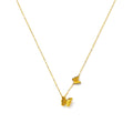 Double Butterfly Gold Necklace
