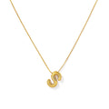 Letter S Gold Necklace