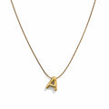 Letter A Gold Necklace