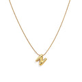 Letter N Gold Necklace