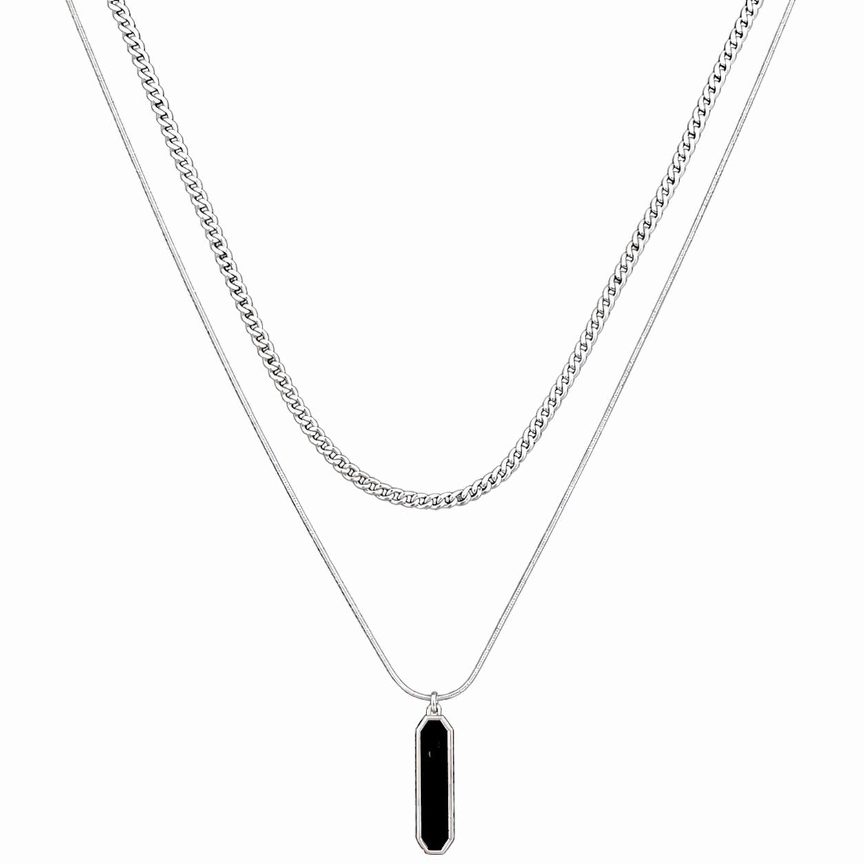 Silver Layered Necklace