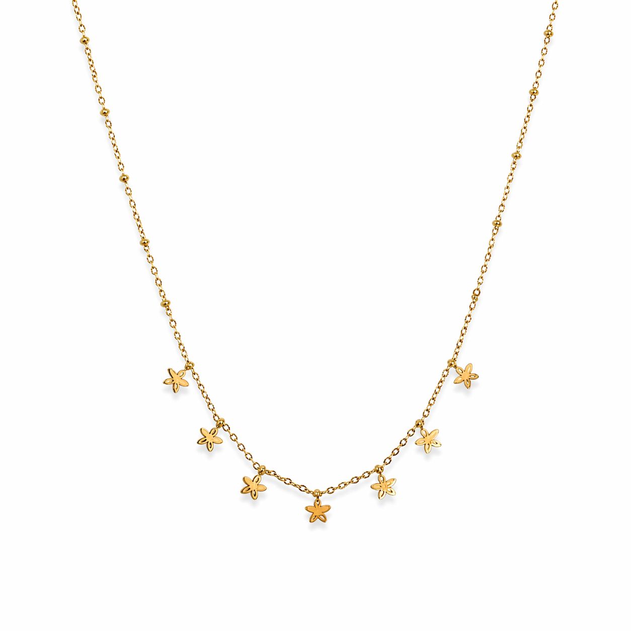 Daisy Hanging Gold Necklace