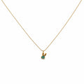 Green Bunny Gold Necklace