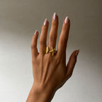 Shell Gold Ring (Adjustable Size)