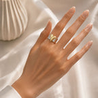 Heart Silver And Gold Ring