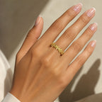 Daisy Gold Ring (Adjustable Size)