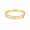 Halo Link Gold Bangle Bracelet