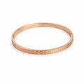 Rose Gold Thin Wrist Bangle Bracelet