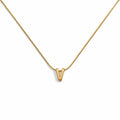 Letter V Gold Necklace