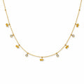 Heart Beat Stone Gold Necklace