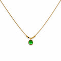 Dreamy Green Stone Gold Necklace