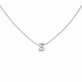 Letter S Silver Necklace