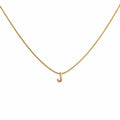 Letter J Gold Necklace