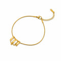 White Line Gold Bracelet