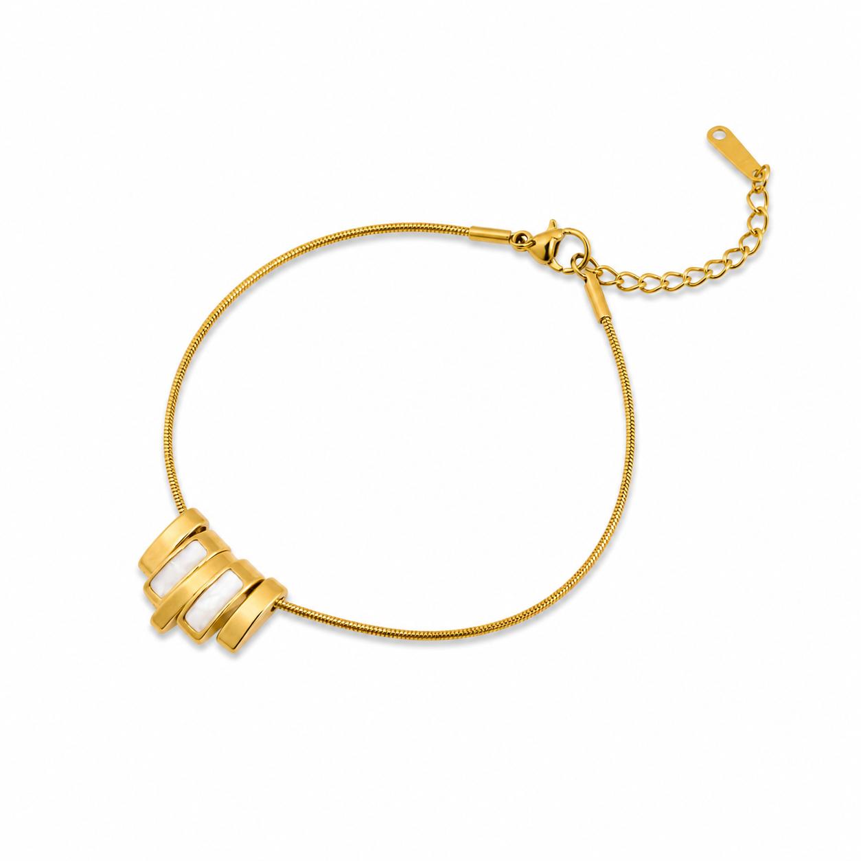 White Line Gold Bracelet