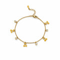 Cherry Stone Gold Bracelet