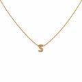 Letter S Gold Necklace