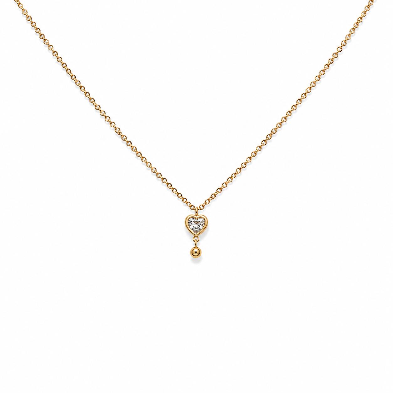 Heart Stone Gold Necklace