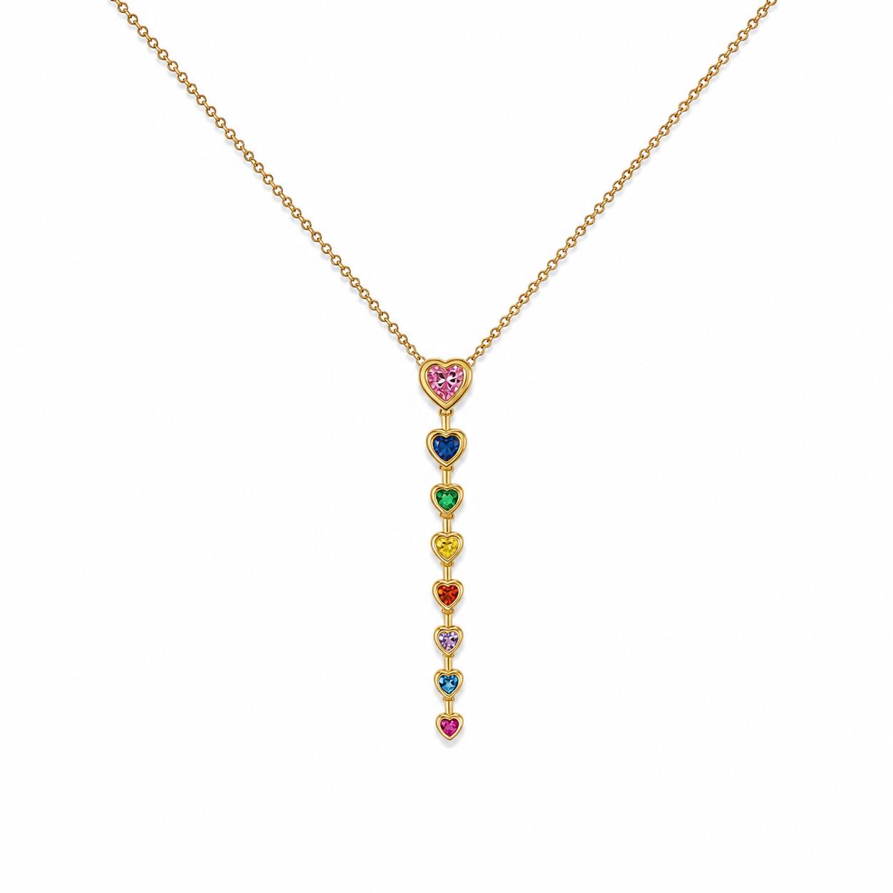 Heart Stone Gold Necklace