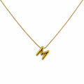 Letter M Gold Necklace
