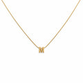 Letter M Gold Necklace