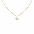 White Butterfly Gold Necklace