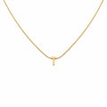 Letter T Gold Necklace