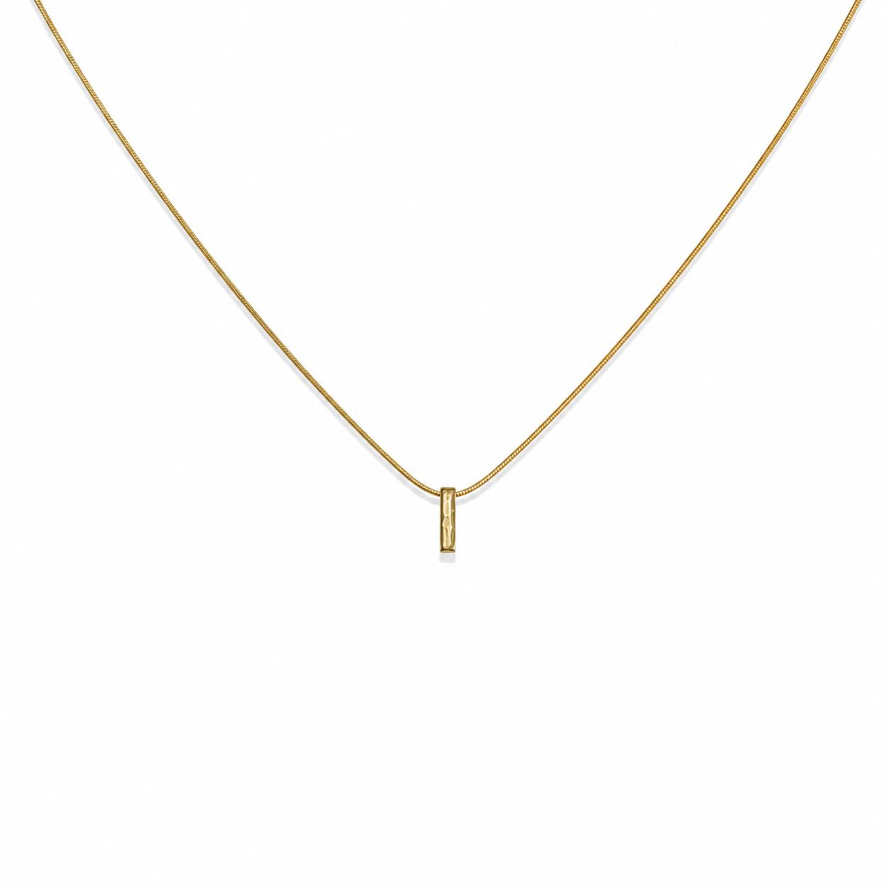 Letter I Gold Necklace