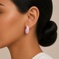 Pink Hoop Earrings
