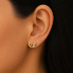 Bow Gold Earrings