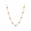 Light Brown Daisy Gold Necklace