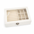 Cream Velvet Large Jewellery Box