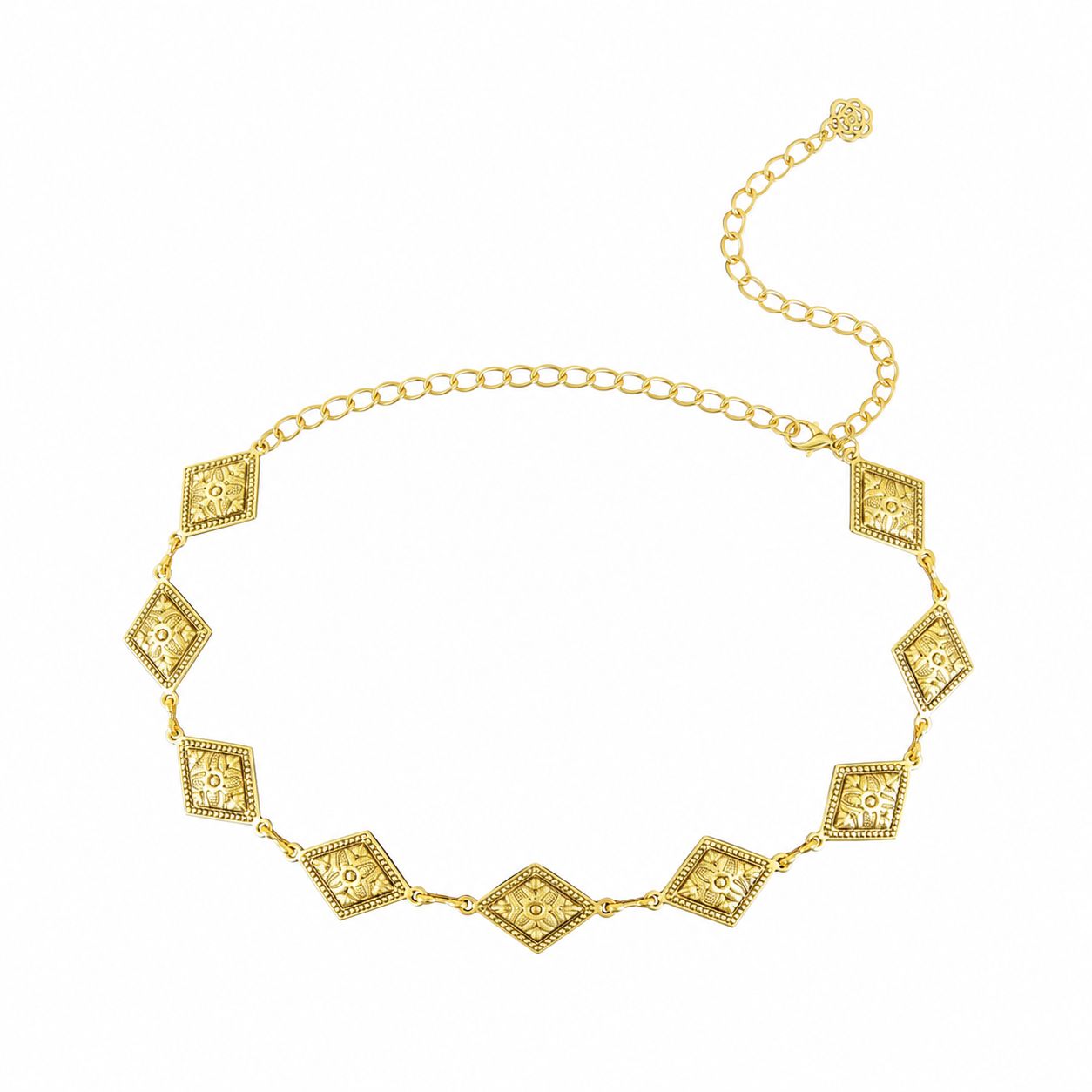 Rombus Gold Waist Belt