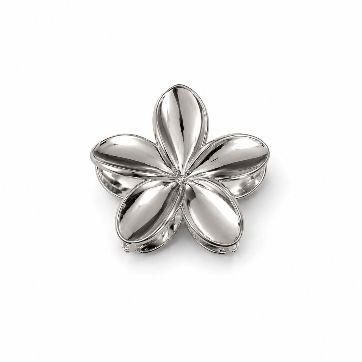 Metallic Grey Hair Clip