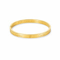 Plain Gold Bangle Bracelet