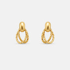 Double loop Gold Earrings