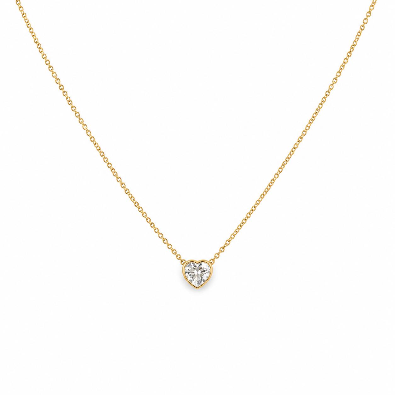 Heart Stone Gold Necklace