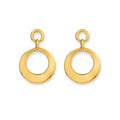 Round Hanging Gold Earrings
