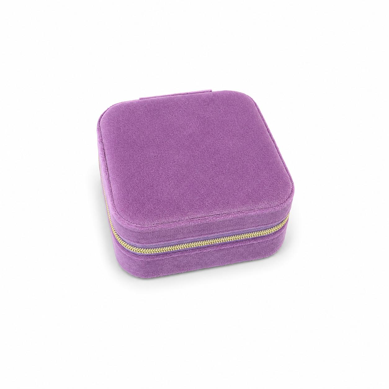 Purple Velvet Jewellery Box