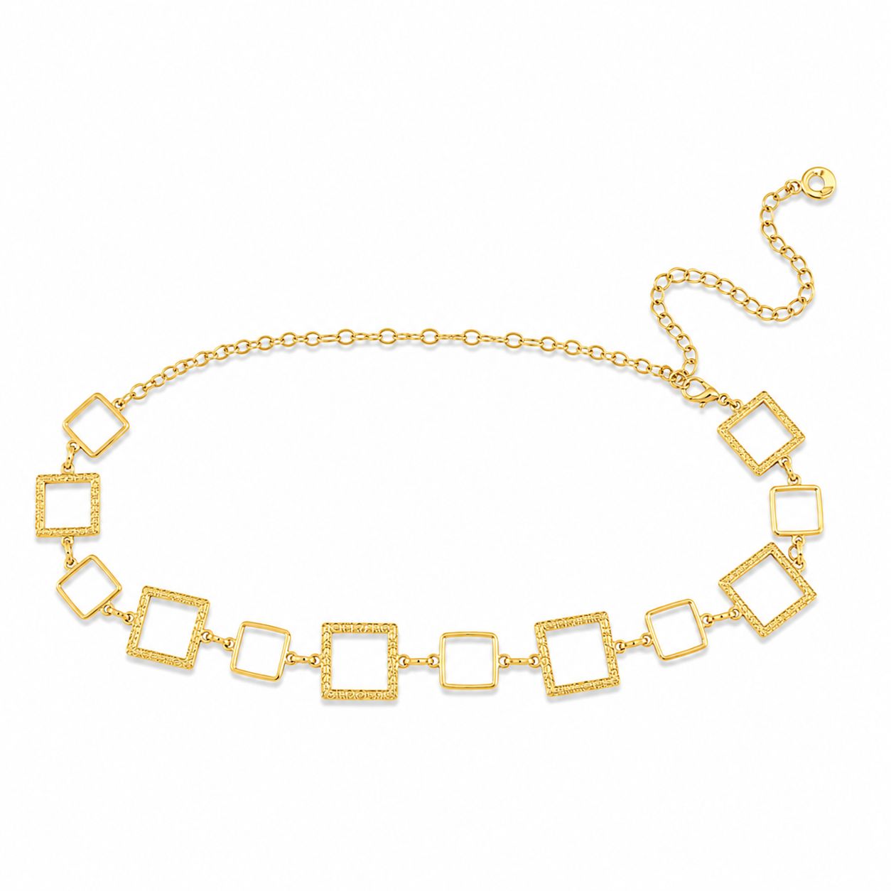 Square gold Waist Belt